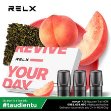 VAPE RELX Tẩu Điện Tử - ❄️🥤🍑🌬️Đầu vape tinh dầu vị Trà Olong Đào tẩu Relx Pod System Juice Eliquid Fruit Tea hút Salt Nic 2ml 30mg 3%