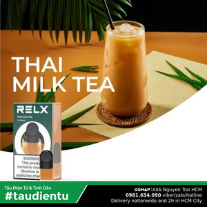 U Hút Tinh Du V Trà Sa Thái The Mát Tu Relx Pro Infinity Vape Pod System Juice Eliq Iced Thai Milk