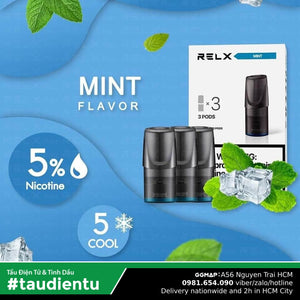 U Vape Tinh Du V Bc Hà The Lnh Tu Relx Pod System Mint Juice Eliquid Hút Salt Nic 2Ml 50Mg 5%