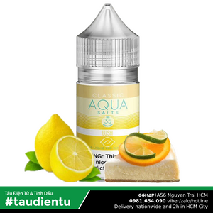 Tinh Du Tu V Bánh Chanh Không The M Aqua Usa Vape Juice Classic Lush Lemon No Ice Salt Nic 35 30Ml