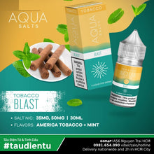 Tinh Du Tu V Thuc Lá The Mát M Aqua Usa Vape Juice Blast Tobacco Mint Ice Salt Nic 35 30Ml Vape