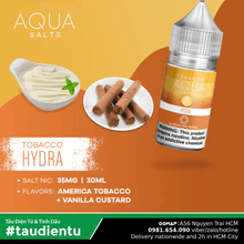 Tinh Du Tu V Thuc Lá Vani Không The M Aqua Usa Vape Juice Hydra Tobacco Vanilla No Ice Salt Nic 35