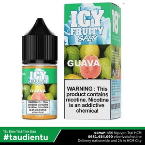 Tinh Du Vape M V I Xá L The Icy Fruity Usa Juice Eliquid Guava Ice Hút Tu Saltnic 35 50 30Ml
