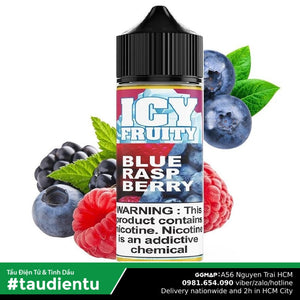 Tinh Du Vape M V Vit Qut The Icy Fruity Usa Juice Eliquid Blueberry Ice Hút Tu Freebase 3 100Ml